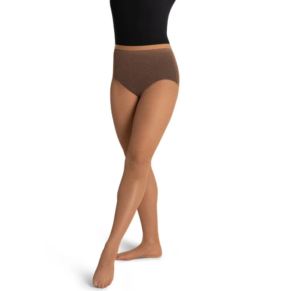 Capezio • Professional fishnet suntan tights